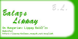 balazs lippay business card